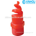 Red PP plastic spiral spray nozzle